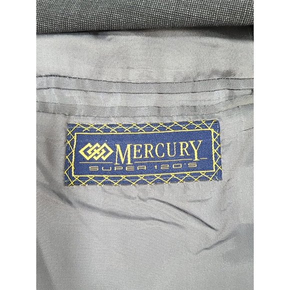 Bespoke ~38L Mr Ned 5th Avenue Super 120's Grey Check Blazer See Measurements - Picture 5 of 9